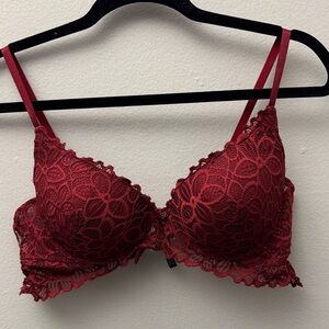 🌻Lace Bra in Deep Red
